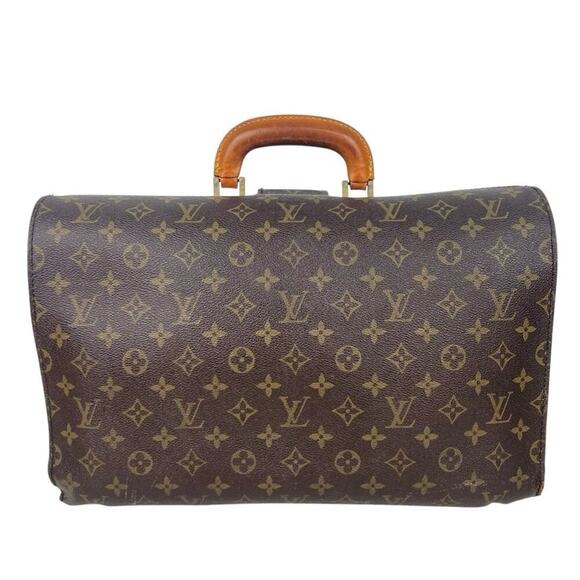LOUIS VUITTON Monogram Serviette Fermoir Business Bag, Dr’s Briefcase Vintage - Picture 2 of 16